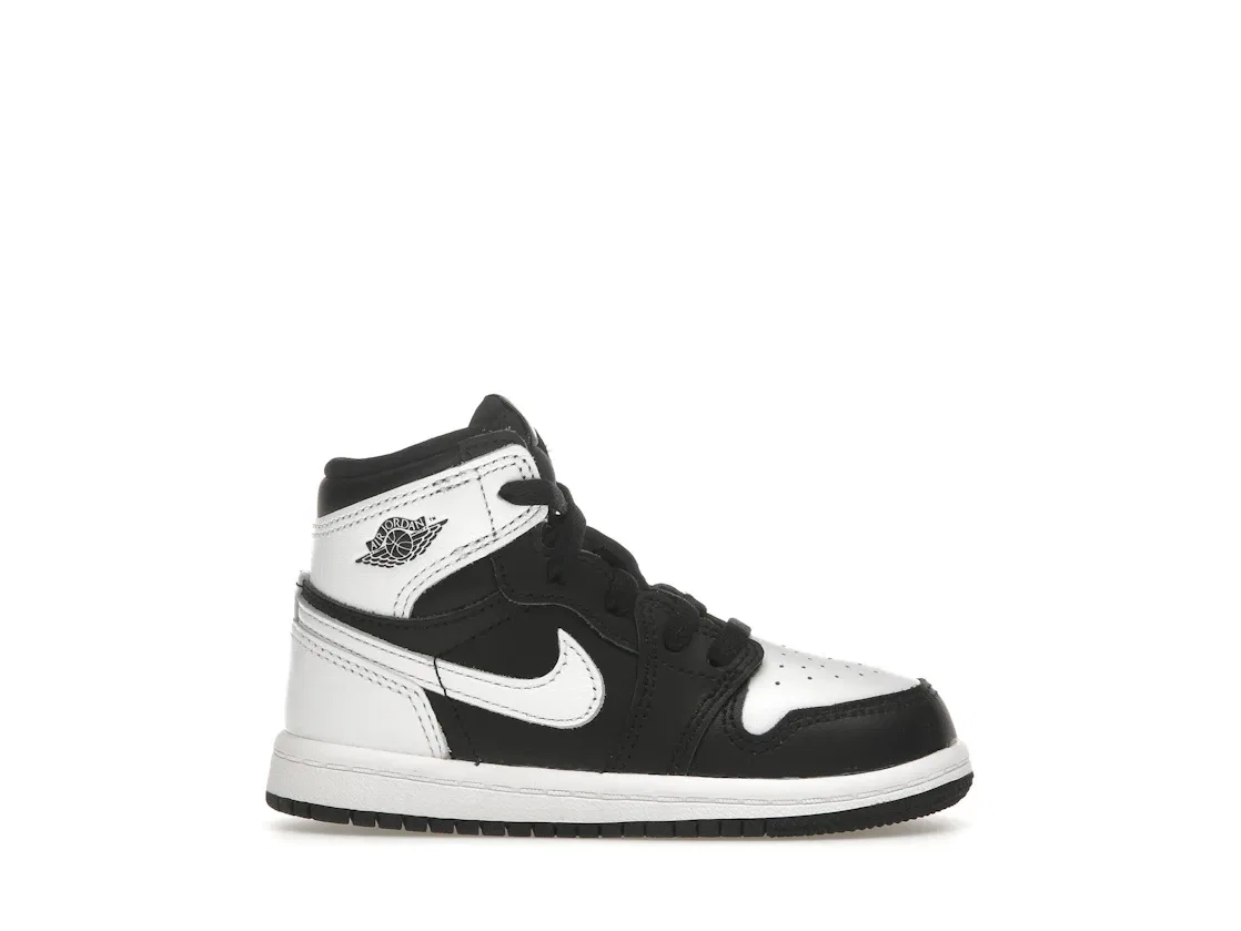 Детские кроссовки высокие с принтом Jordan 1 Retro High OG Jordan, Black White White