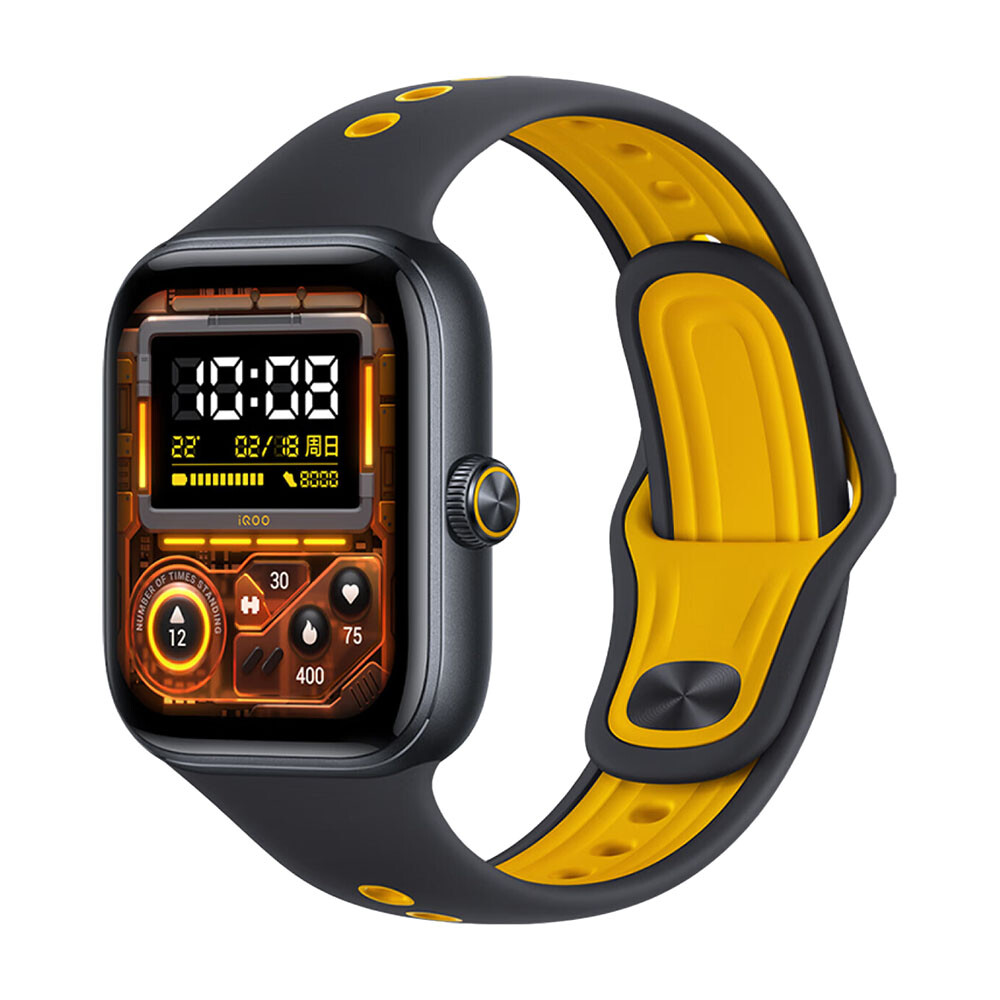 

Умные часы iQOO Watch GT, 46,9 мм, Bluetooth + eSIM, черный/желтый