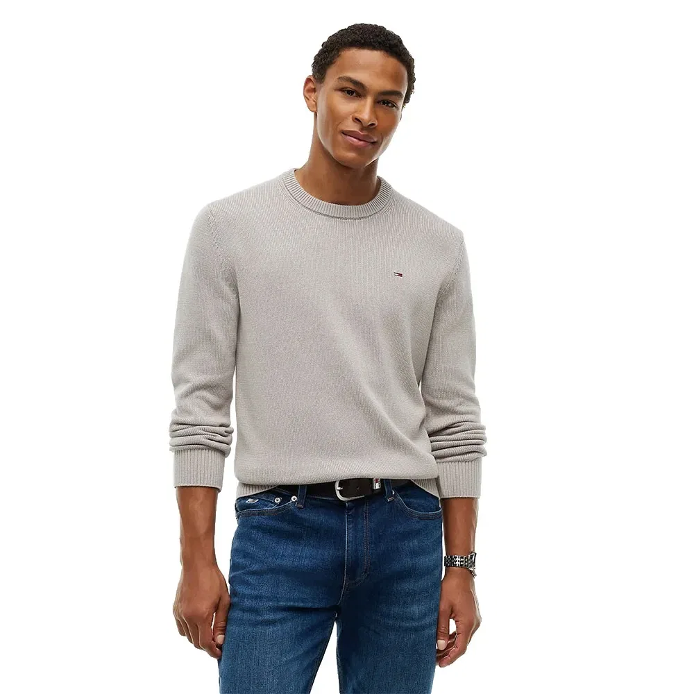 Мужской пуловер органический хлопок Tommy hilfiger, Grey