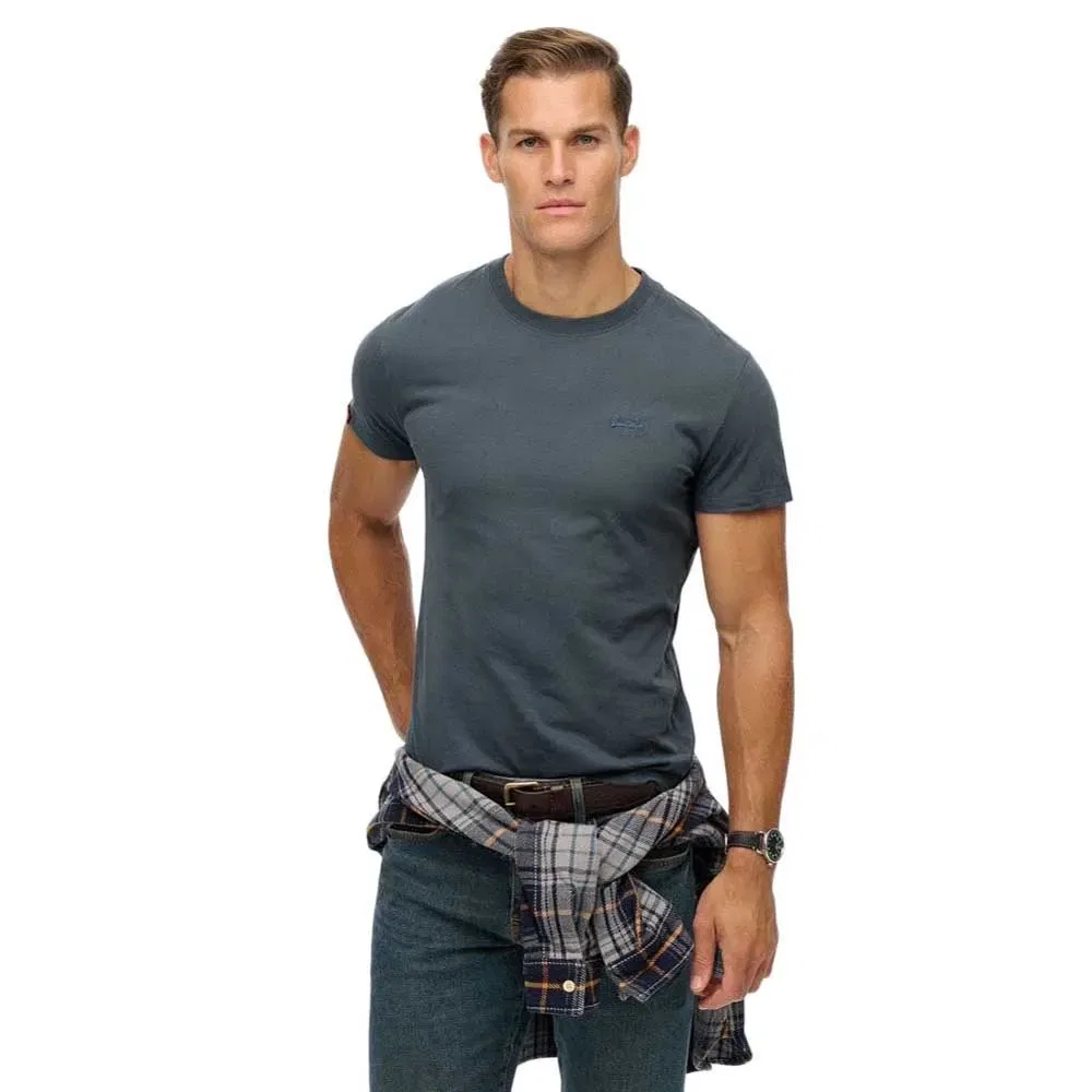 Футболка с коротким рукавом с вышивкой Vintage Logo Superdry, серый