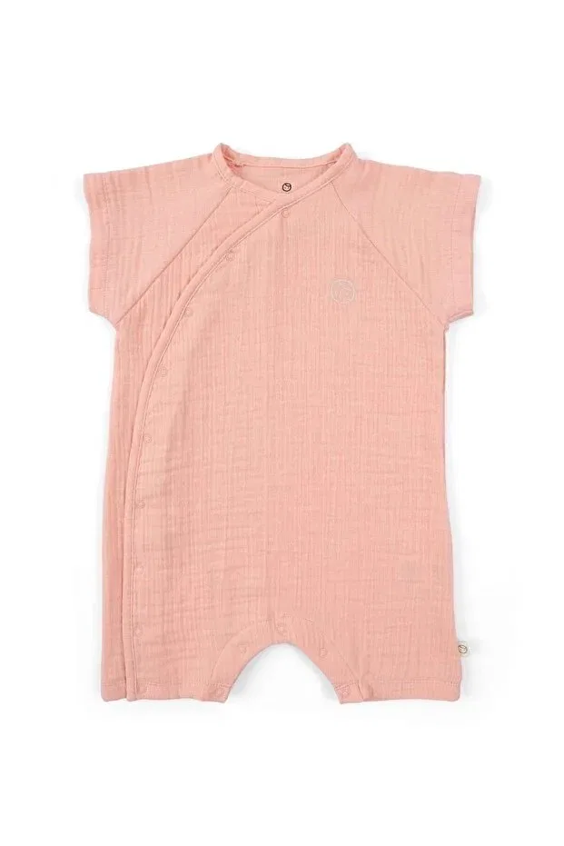 Детский комбинезон из муслина с принтом Basics Little Gusto, Pink — фото 3