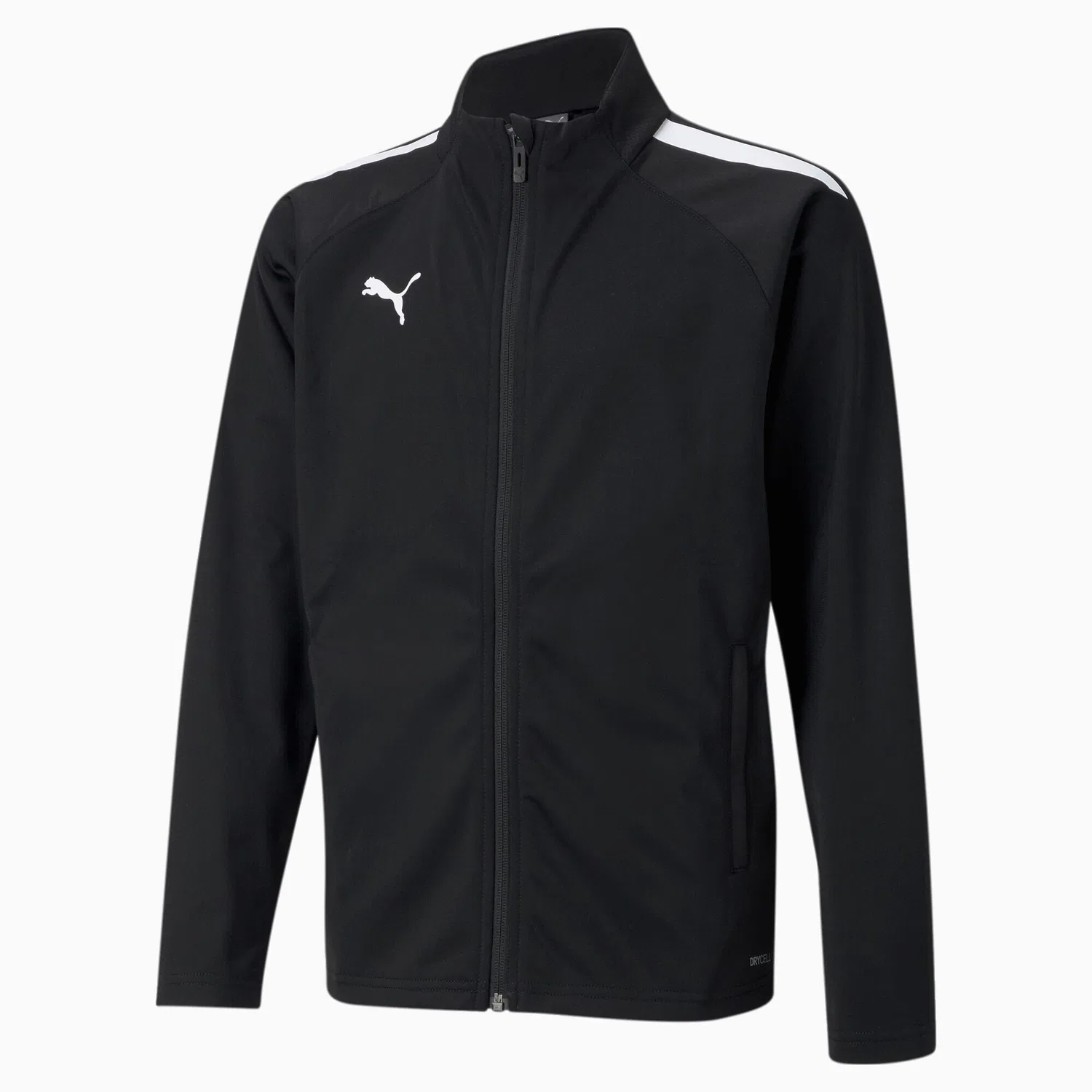 Детская тренировочная куртка teamLIGA Training Jacket Jr Puma, Rot Schwarz — фото 2