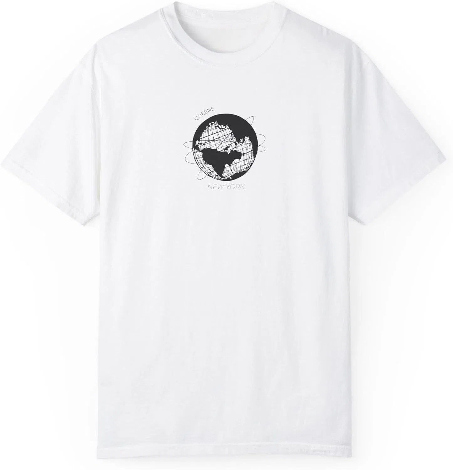 Футболка с графическим принтом Queens Unisphere Comfort Colors, White