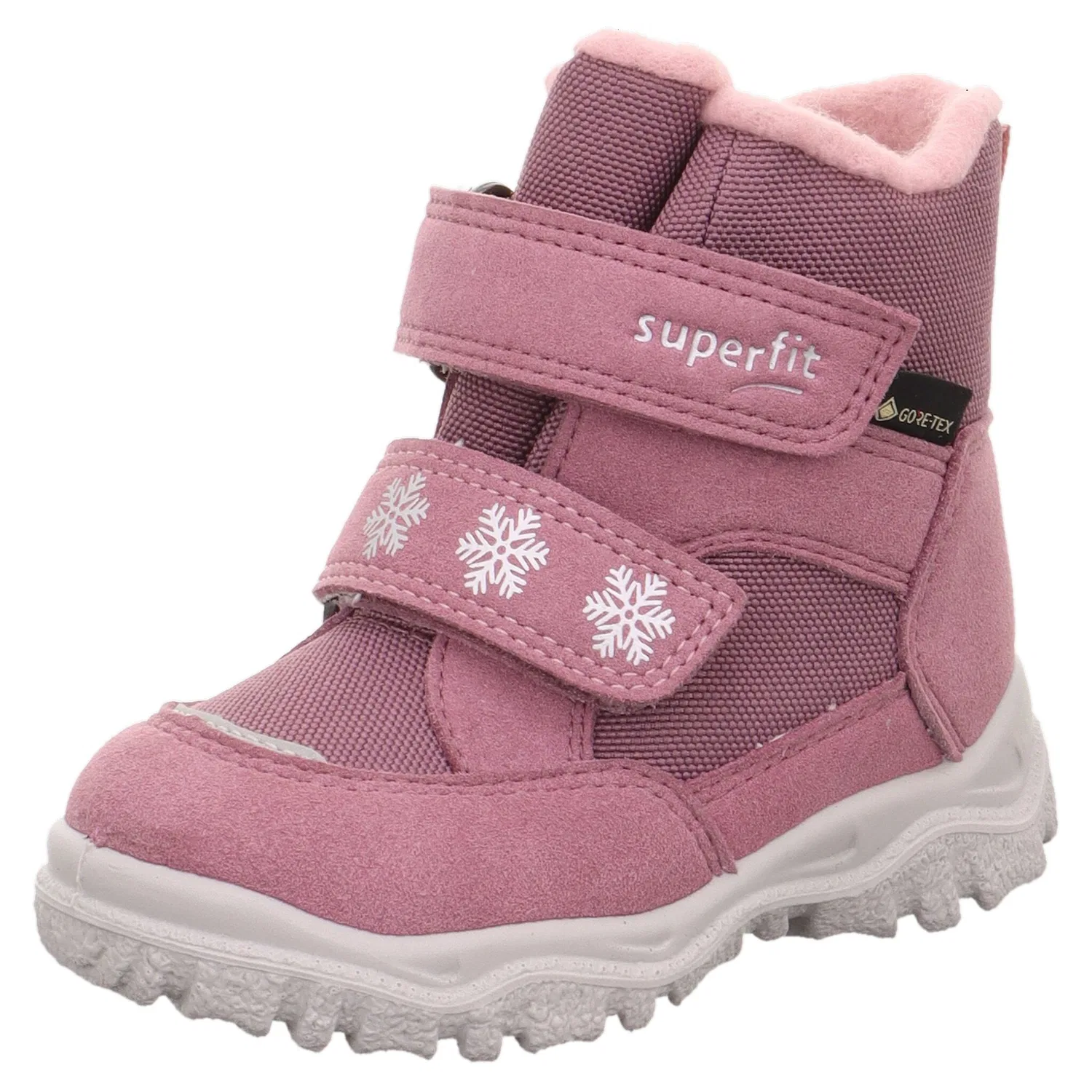 Детские зимние ботинки на липучках Superfit, Old Rose