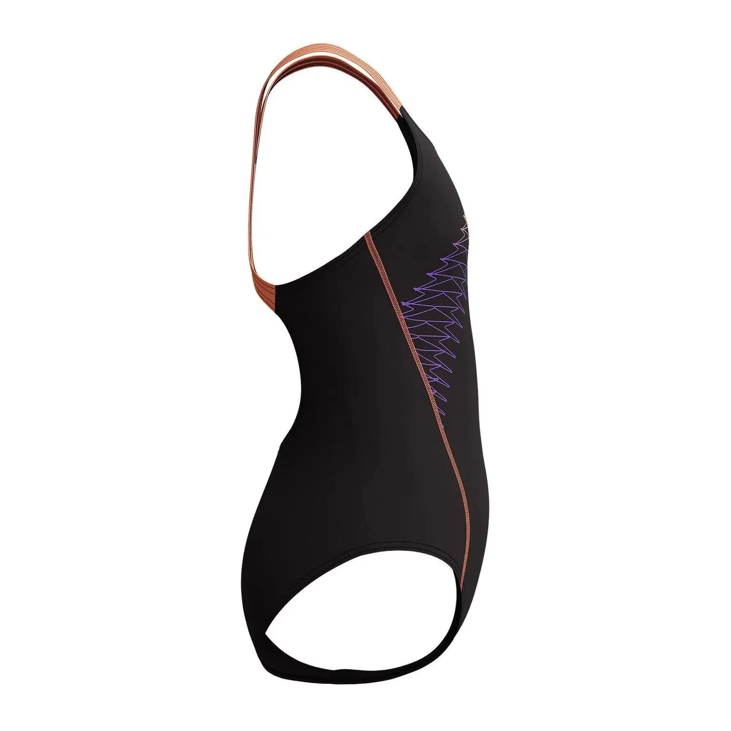 Детский слитный купальник для девочек Speedo Eco Medley Logo Medalist, Schwarz — фото 4
