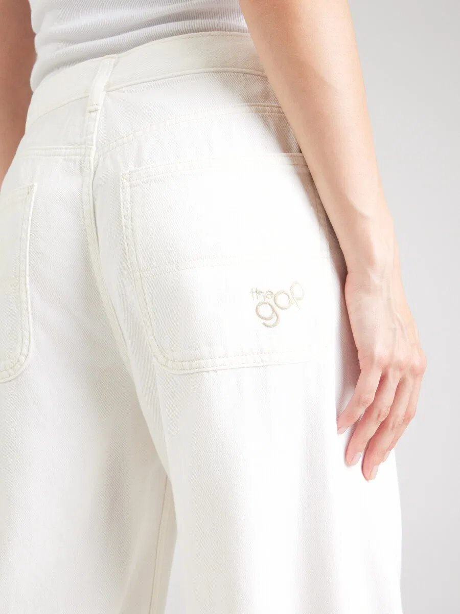 Джинсы GAP Barrel Jeans, кремовый — фото 2