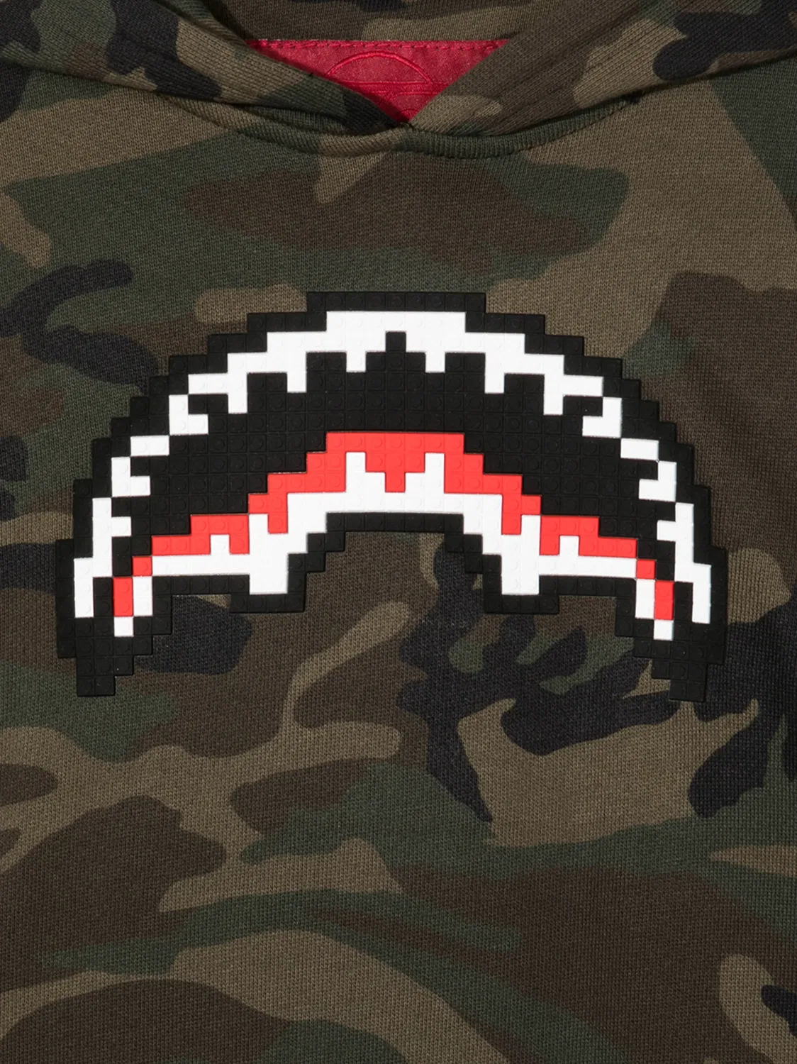 Худи Mini Shark Mouth коричневое Mostly Heard Rarely Seen 8-Bit, коричневый — фото 3