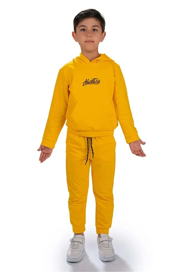 Детский спортивный костюм с вышивкой Adventure Minikadam, Yellow
