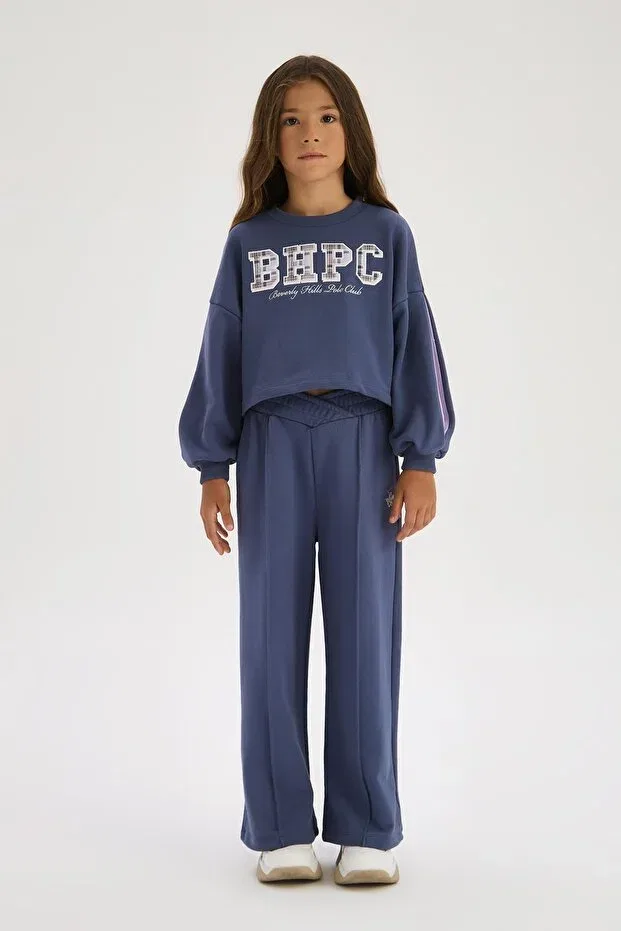Детские спортивные штаны для мальчиков широкие индиго Beverly Hills Polo Club, Indigo