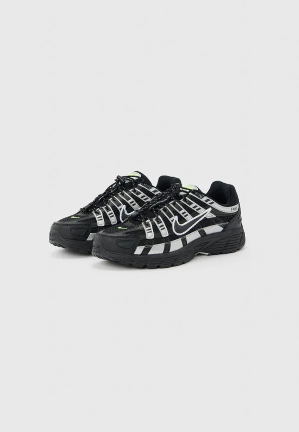 Кроссовки унисекс p 6000 Nike Sportswear, Black/Metallic Silver-Coloured/Volt Ice/Photon Dust/White — фото 2