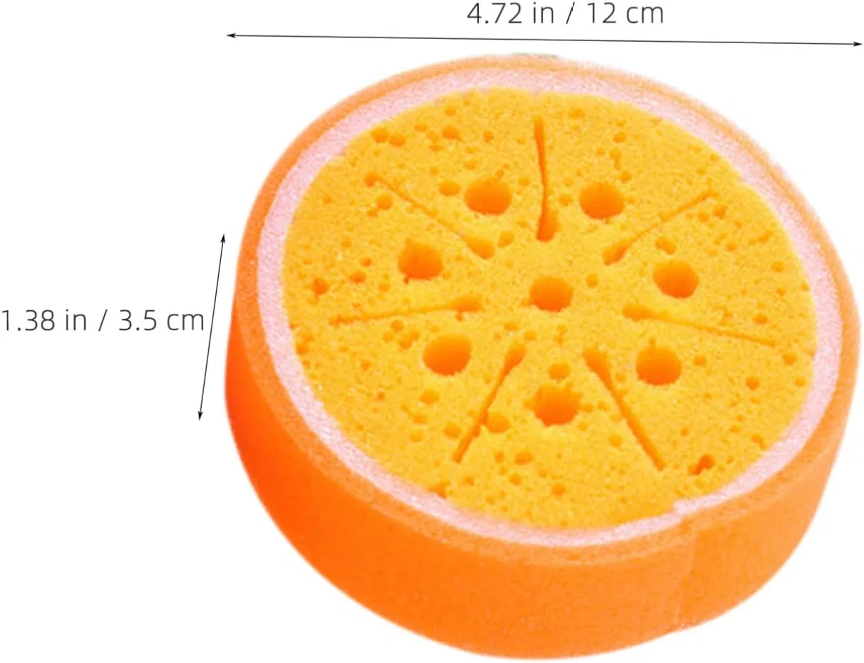 Набор бат-спонжей Fruit Shape, TOPPERFUN, 4 шт, 12x12x3.5 см, мультиколор — фото 2