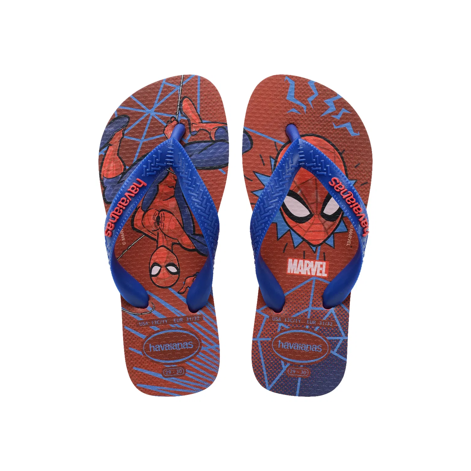 Шлепанцы детские с принтом Marvel II Havaianas, красный