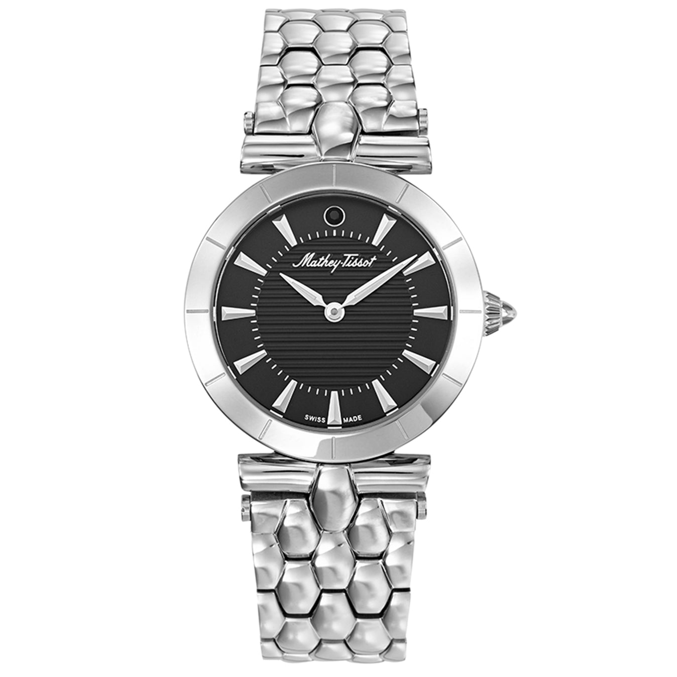 

Женские классические часы Mathey Tissot с черным циферблатом