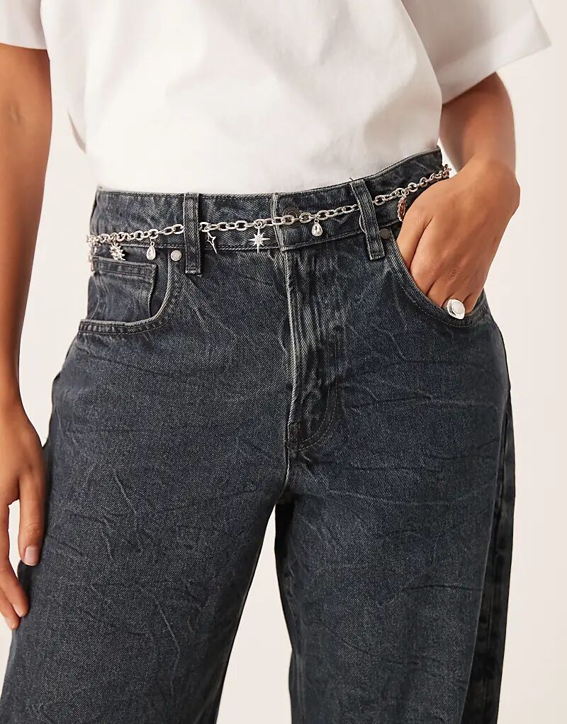 

Серебряный пояс-цепочка с небесным шармом от My Accessories