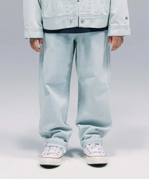 Джинсы широкие, Lee Kids, индиго светлый