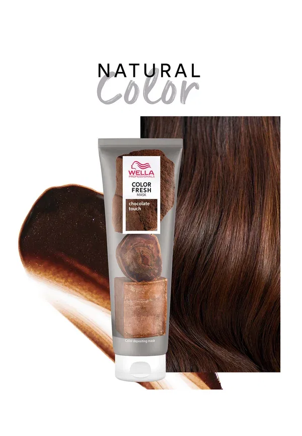 Маска для волос 2-в-1 Professionals Color Fresh Mask Wella, Chocolate Touch, 150 мл, шоколадный — фото 4