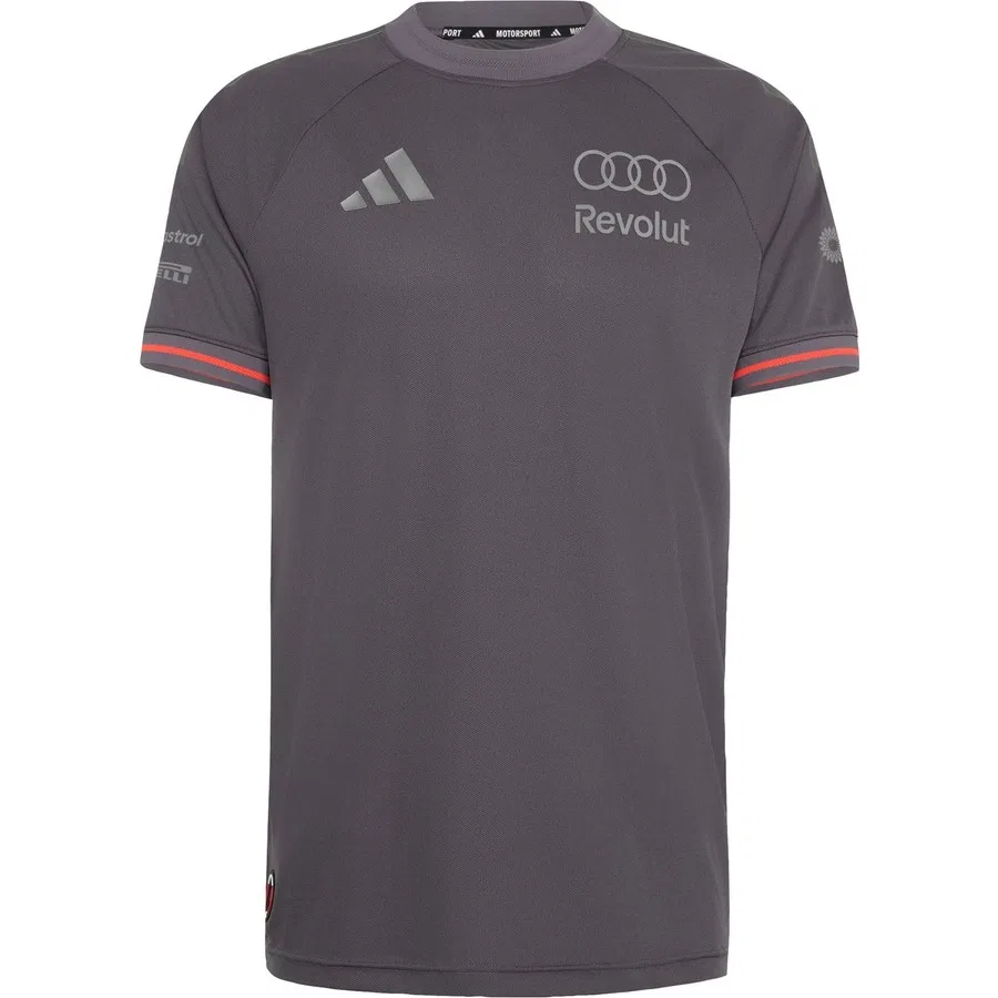Футболка спортивная с длинным рукавом Performance Audi Revolut F1 Team Driver Jersey Authentic adidas, Серый — фото 3