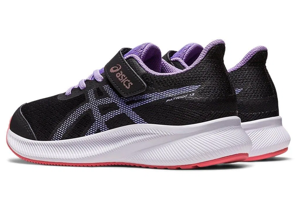 Детские кроссовки для мальчиков с мягкой амортизацией Patriot 13 Ps ASICS, Black Black Digital Violet — фото 4