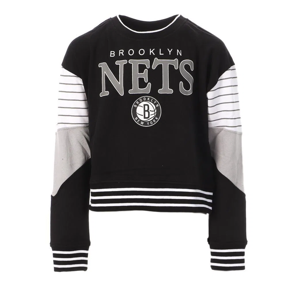 Детское свитшот для девочек Brooklyn Nets Nba, Schwarz — фото 2
