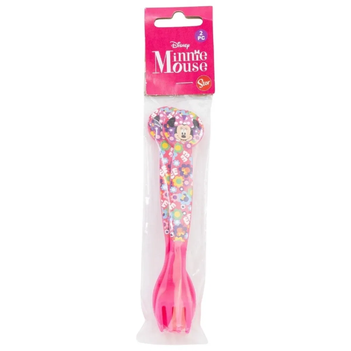 Детский столовый прибор с ложкой и вилкой Minnie Mouse Disney Minnie Mouse, розовый — фото 2