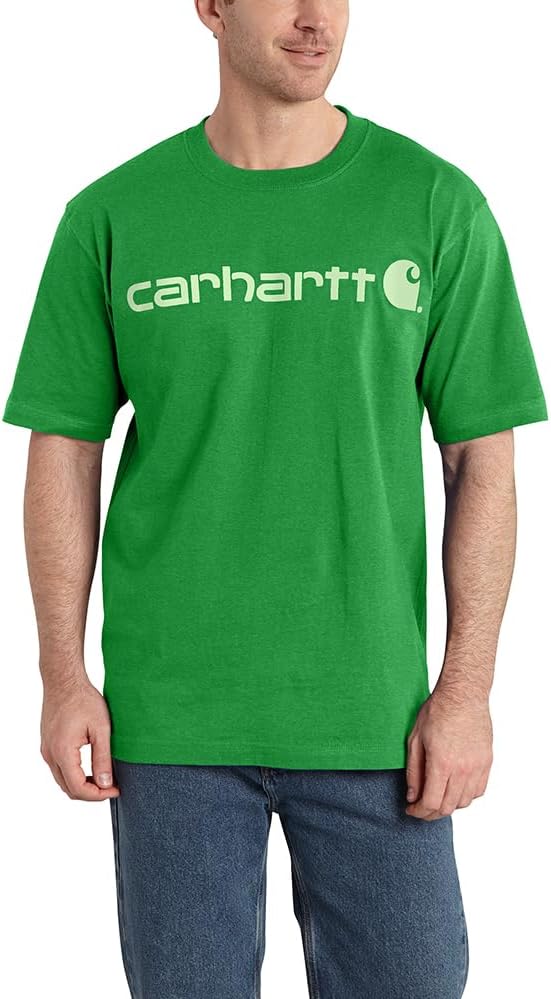 

Мужская футболка Carhartt с коротким рукавом и большим фирменным логотипом, Olive Green Heather, Зеленый, Мужская футболка Carhartt с коротким рукавом и большим фирменным логотипом, Olive Green Heather