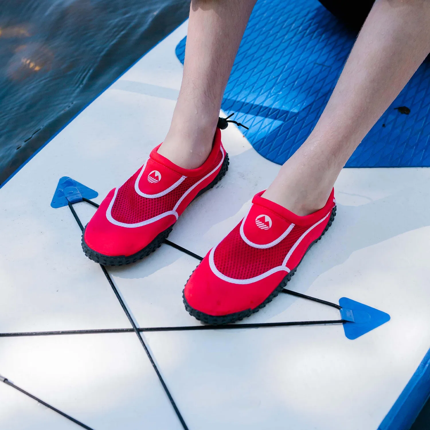 Детские туфли для мальчиков с неопреном Eden Lakeland Active, Red White — фото 2