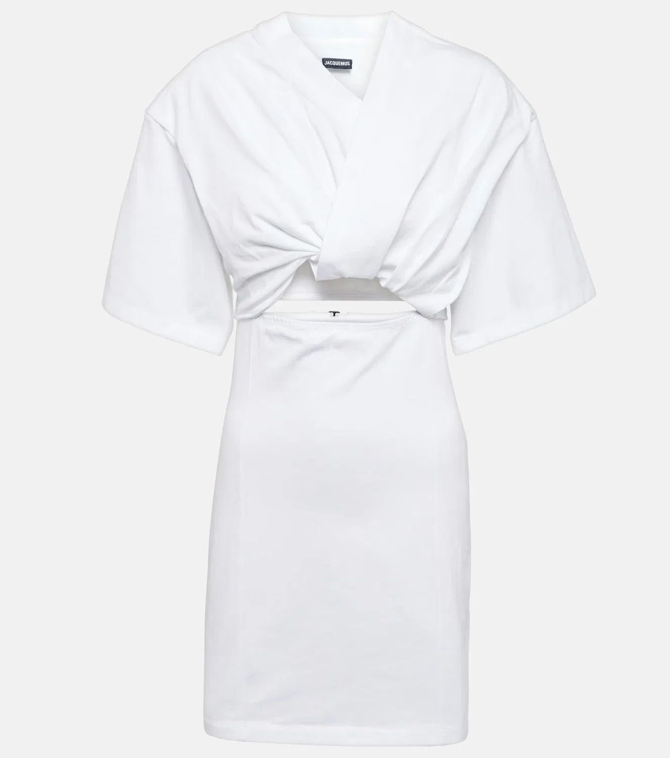 Платье-мини со сборками La Robe Bahia Jacquemus, белый