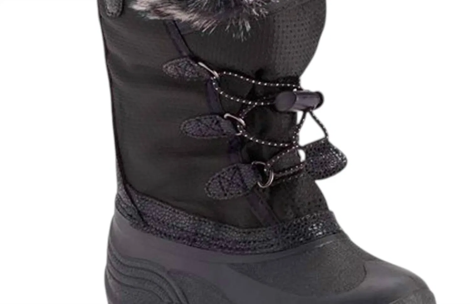 Детские зимние ботинки с утеплителем Powdery Boot kamik, черный — фото 2