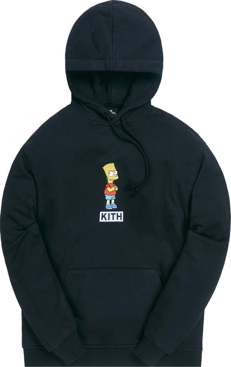 

Худи Kith For The Simpsons Bart Logo Hoodie 'Black', черный