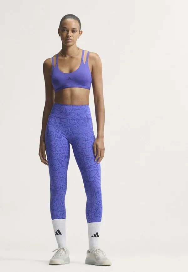Спортивный бюстгальтер Optime с лямками и легкой поддержкой Adidas Performance, фиолетовый