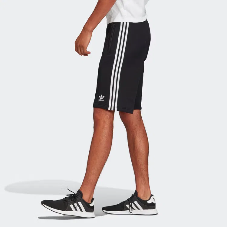 Шорты спортивные с боковыми полосками Adidas, черный — фото 4