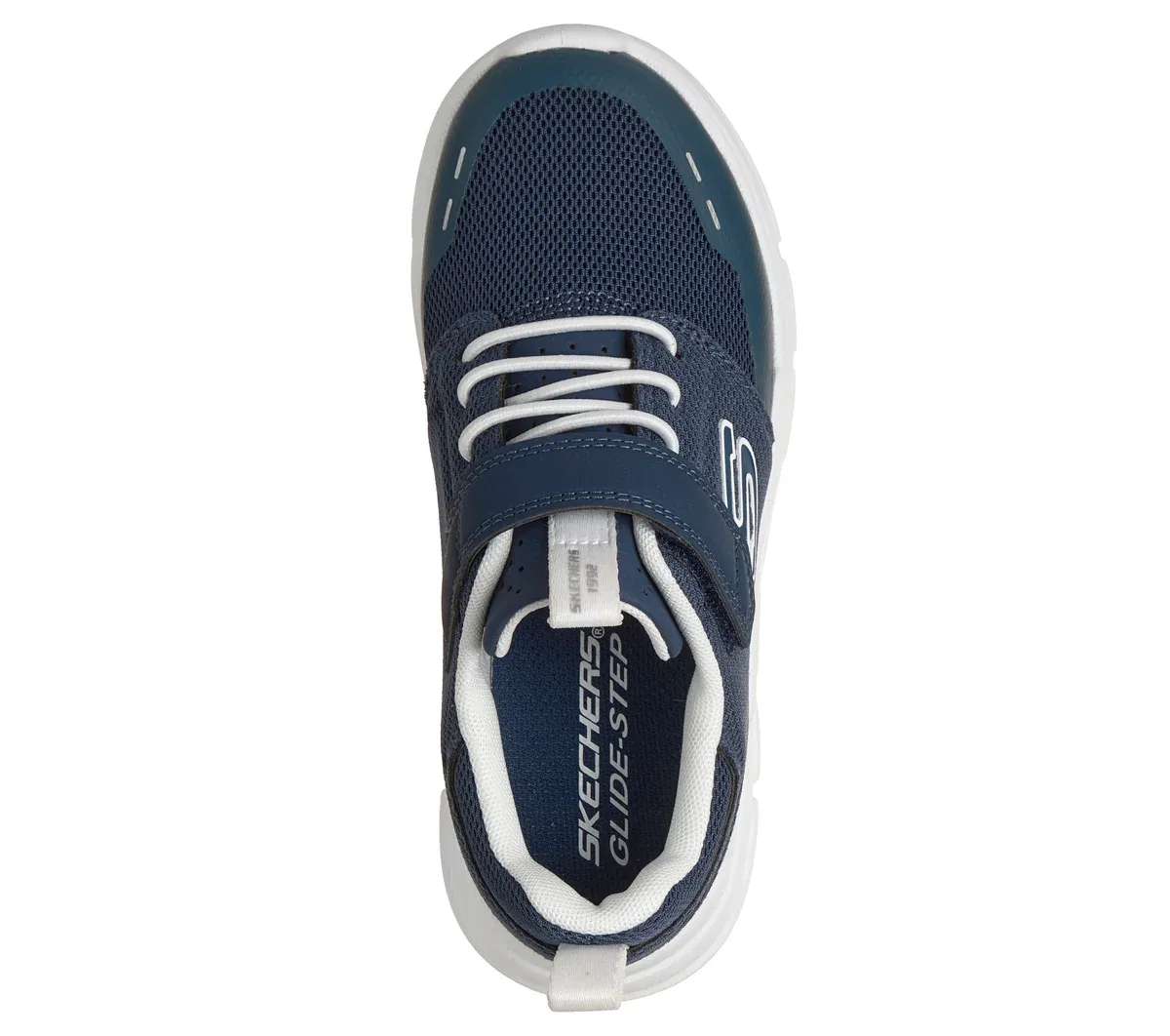 Детские кроссовки Glide-Step Flow Skechers, тёмно-синий/белый — фото 2