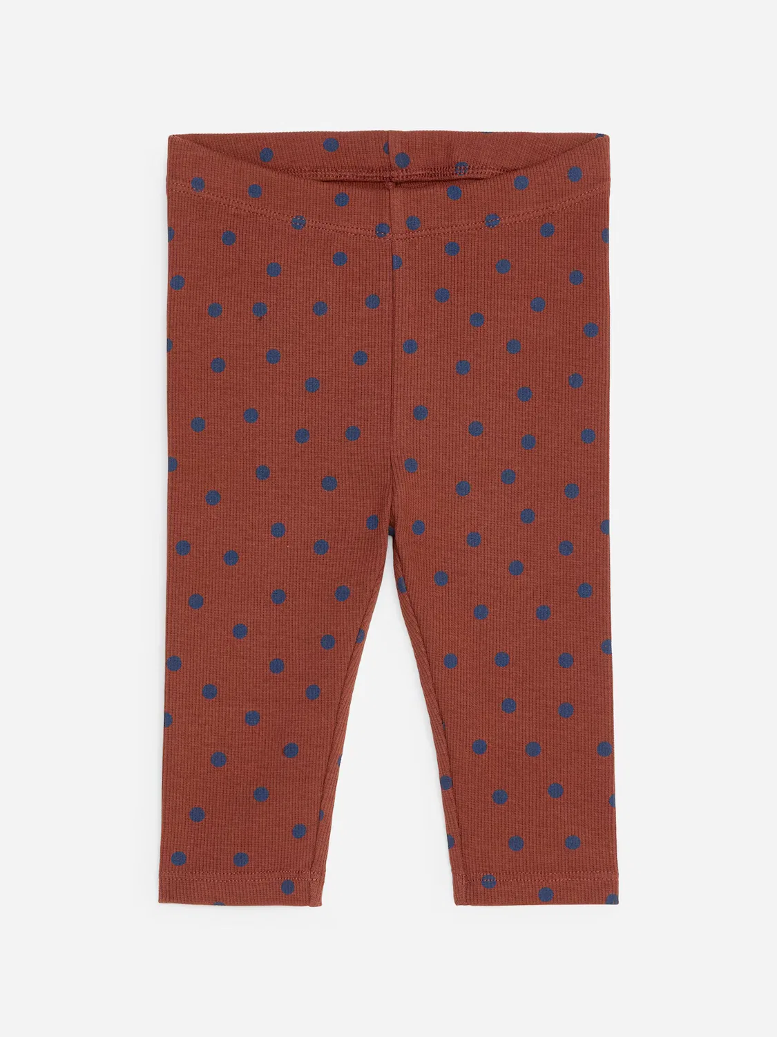 Ребристые леггинсы Arket, Rostrot/Punkte In Blau