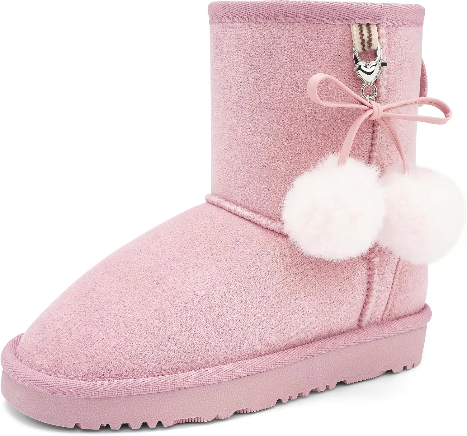 Детские зимние ботинки для девочек с мехом Stelle, Pink