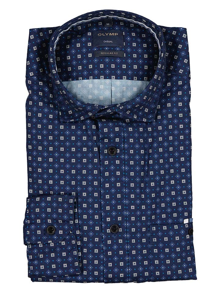 

Рубашка OLYMP Hemd Casual - Regular fit -, темно-синий