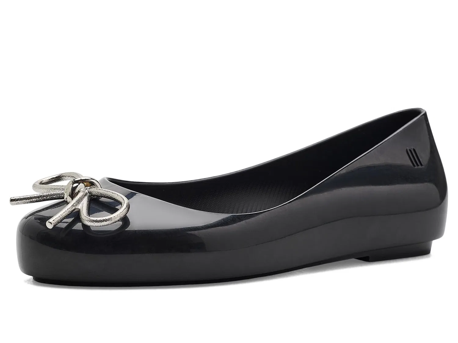 Балетки Sweet Love Chrome (для маленьких и больших детей) Mini Melissa, Black/Onix — фото 2
