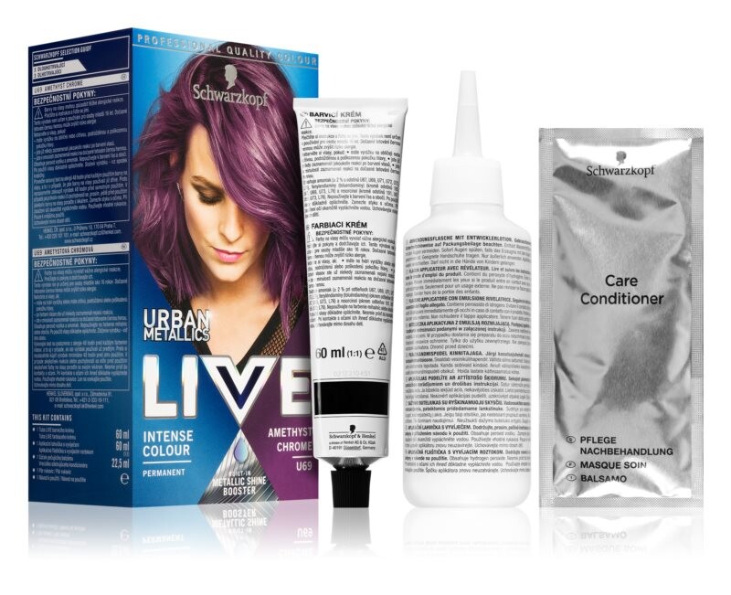 

Постоянный цвет волос Schwarzkopf LIVE Urban Metallics