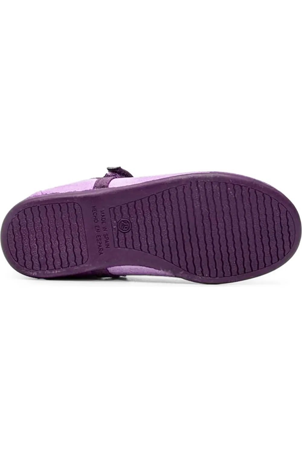 Детские туфли Мэри Джейн на липучке из денима Evelyn CHILDRENCHIC, Lilac — фото 3