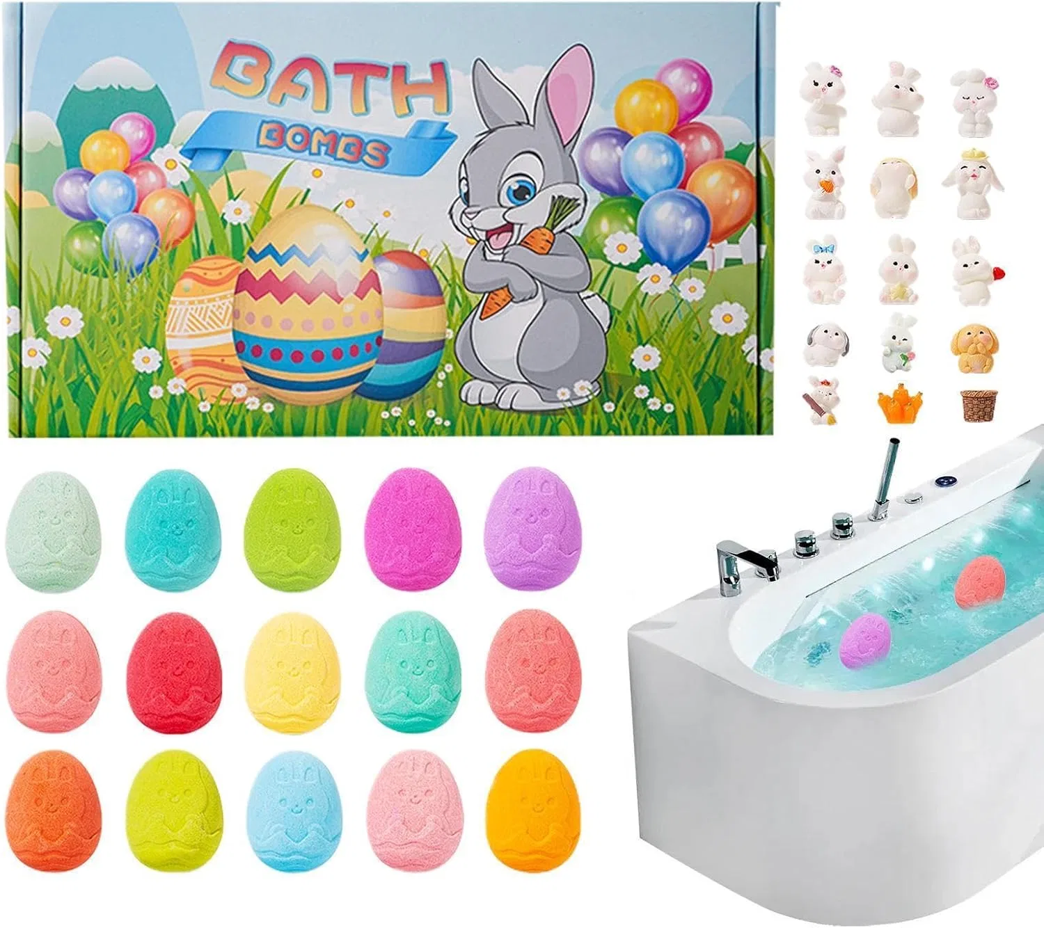Бомбочка для ванны с игрушкой, 15 шт, Bunny Generisch