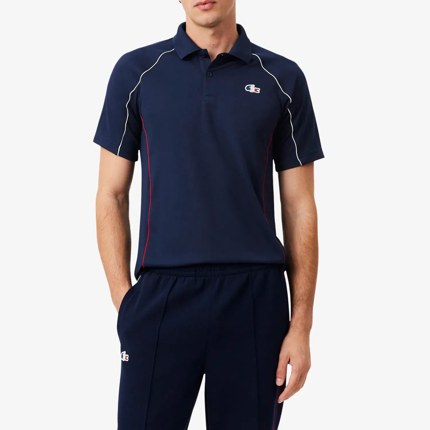 Мужское поло Polo Collar Moderate Straight Fit LACOSTE, 001 — фото 4