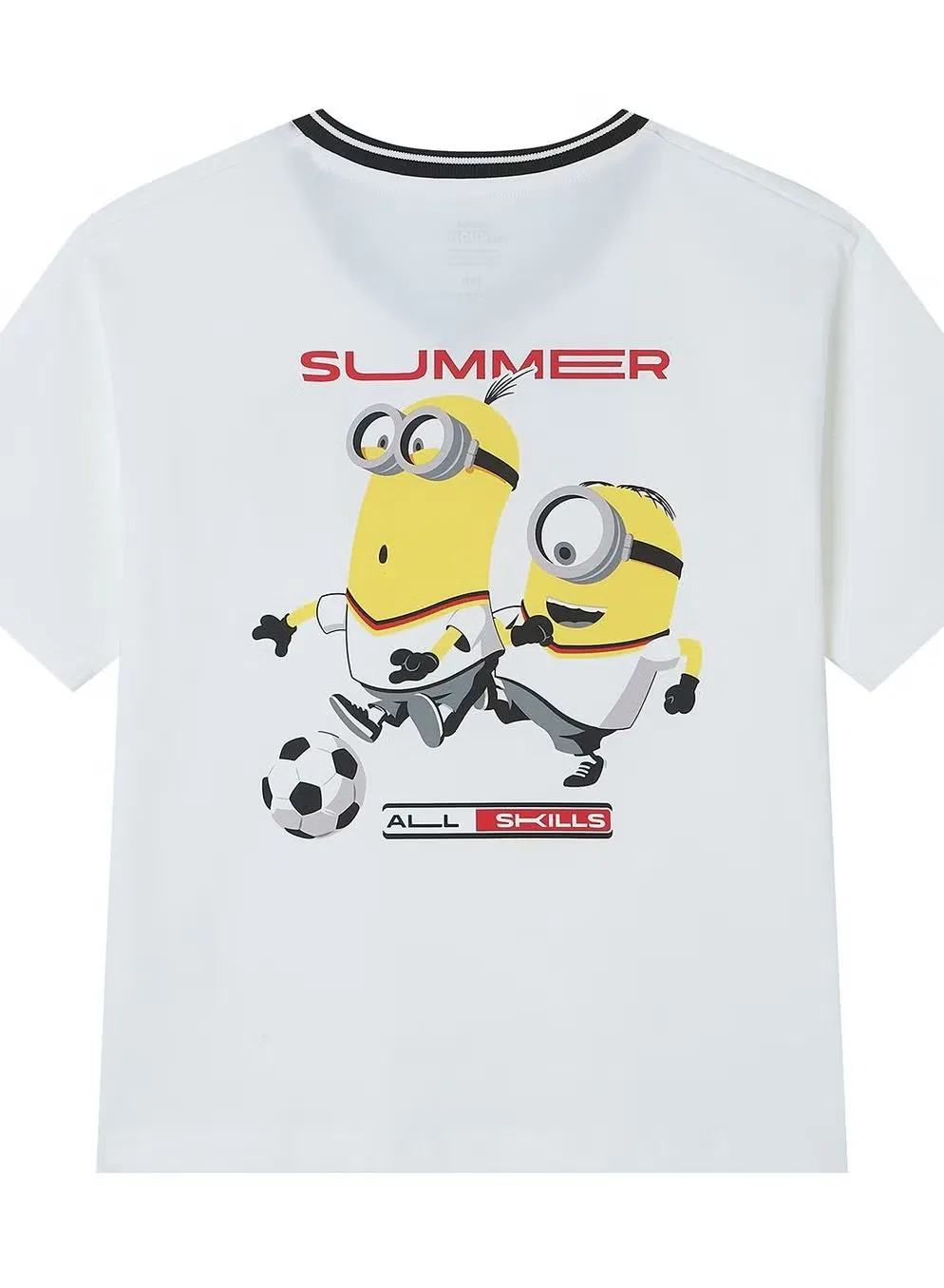 Футболка с принтом Minions World Cup, Giordano, белый — фото 4