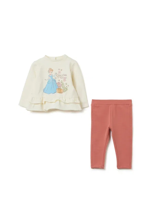 Комплект из худи и штанов с принтом Regular fit Ovs Light Beige, светло-бежевый