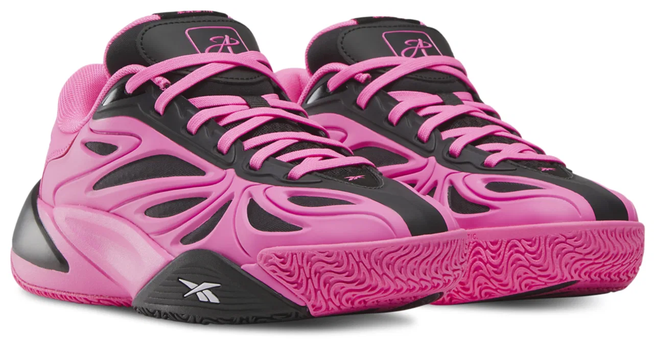 Кроссовки для девочек Angel Reese 1 Reebok, черный/розовый — фото 2
