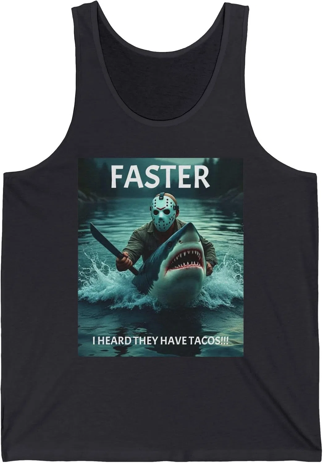 Футболка с принтом Jason Shark Taco, Dark Grey