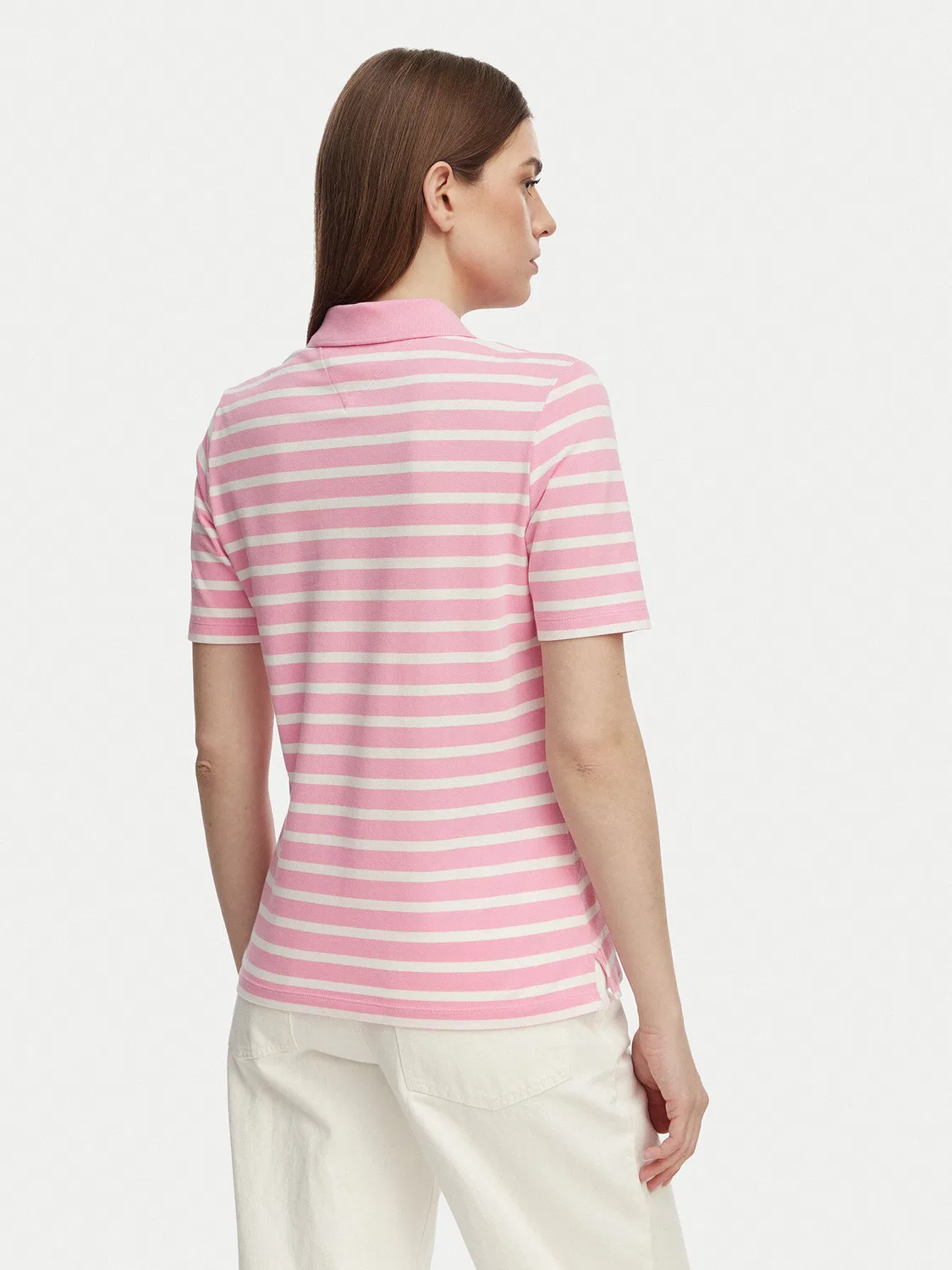 Женское поло стандартного кроя Tommy Hilfiger, светло-розовый — фото 3