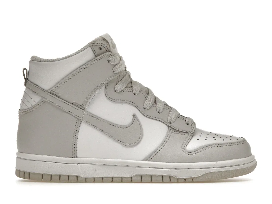 Детские кроссовки Nike Dunk High Vast Grey (GS), Белый/Vast Grey-Белый