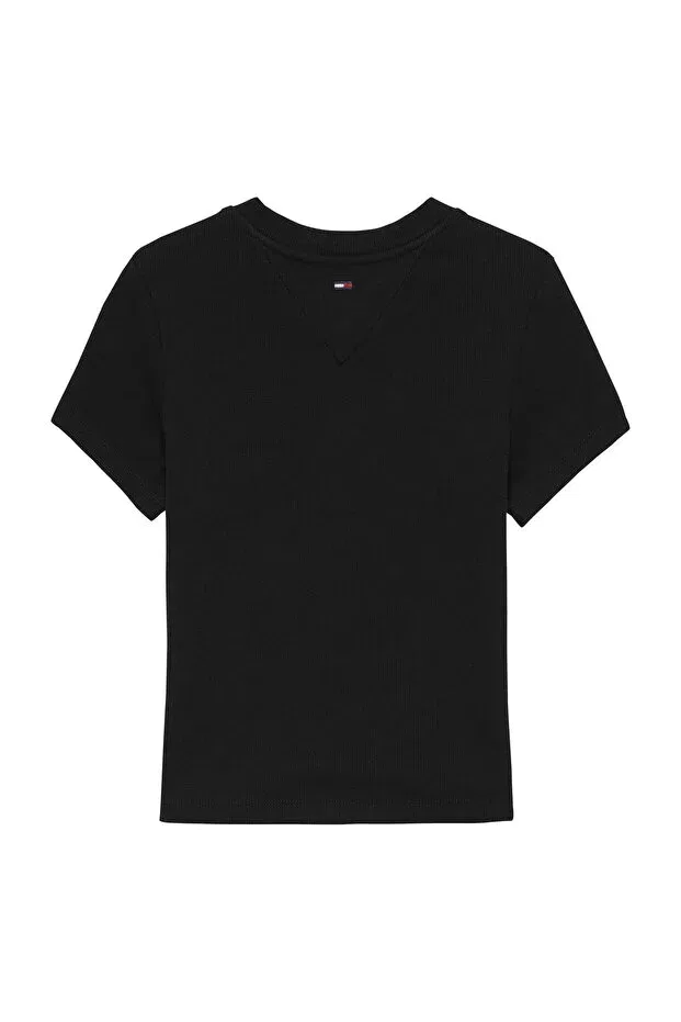Женская футболка облегающая Tommy Hilfiger, White — фото 3