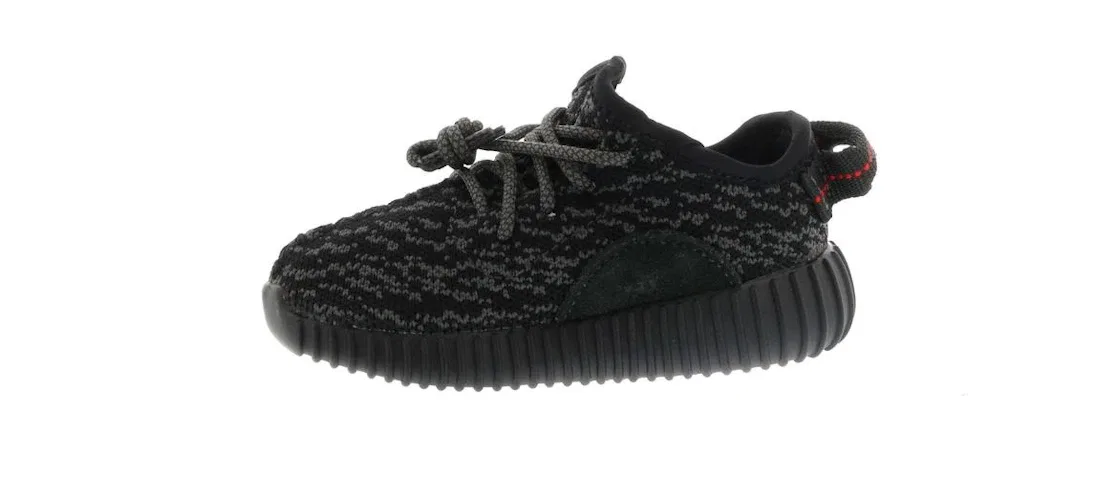Детские кроссовки с технологией Boost Adidas Yeezy Boost 350, Pirate Black/Blue Grey/Core Black — фото 3