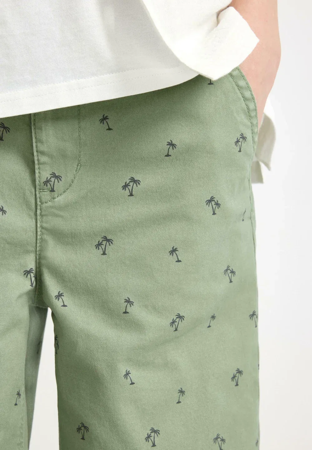 Шорты - шорты Lindex, Light Khaki — фото 4