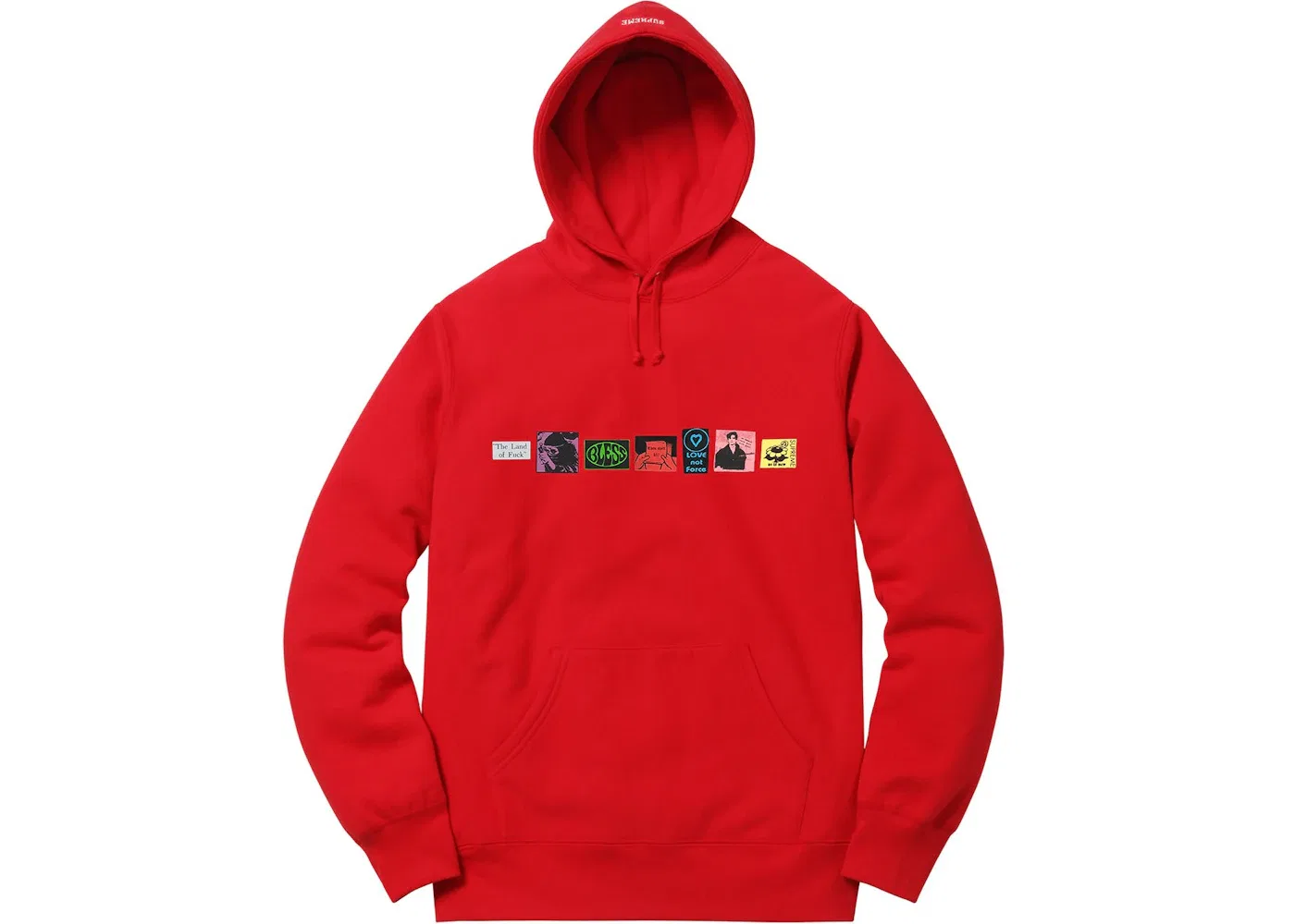 Мужской худи с капюшоном Supreme, Red